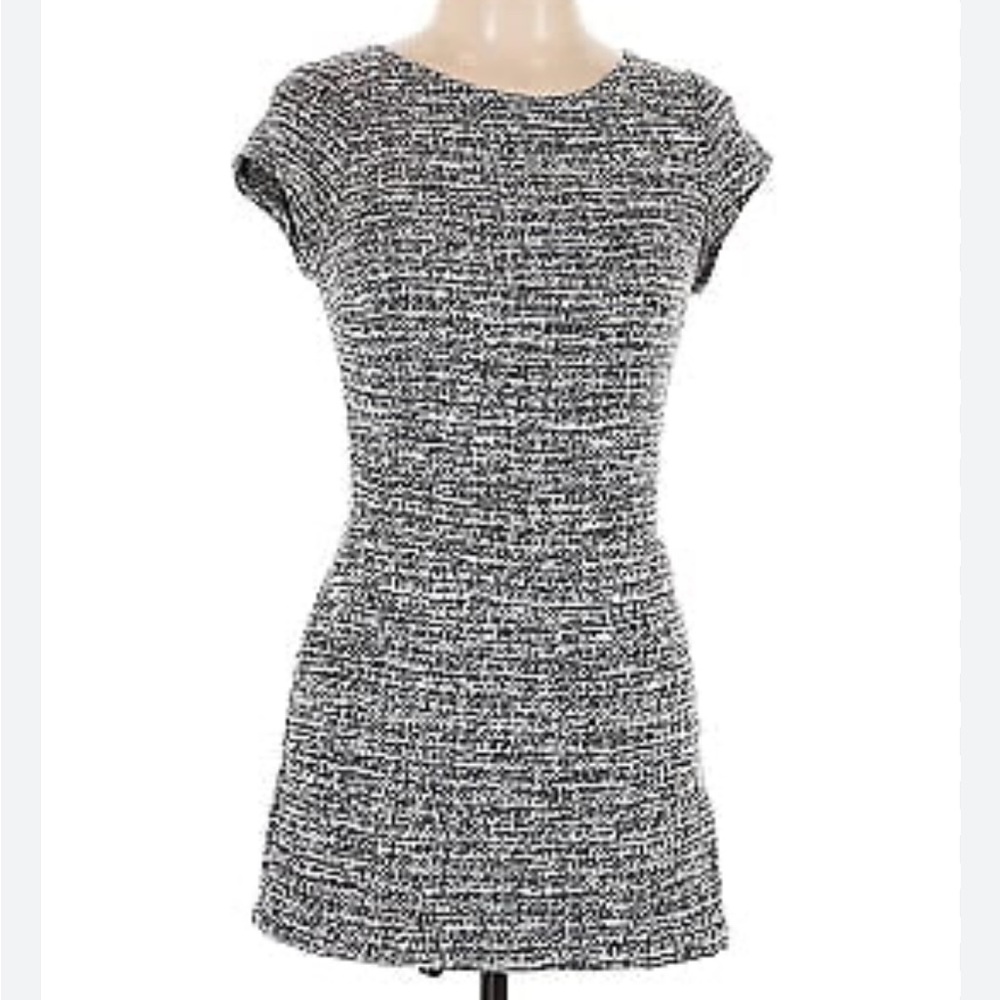 Aqua XS Grey Tweed Romper